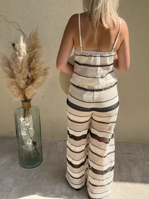 Pantalon en Crochet Femme | Taille Élastique | Dream By C