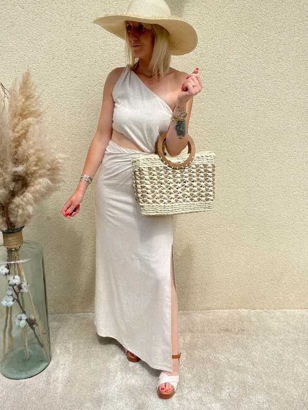 Robe Longue en Lin - Élegance Naturelle - Dream By C