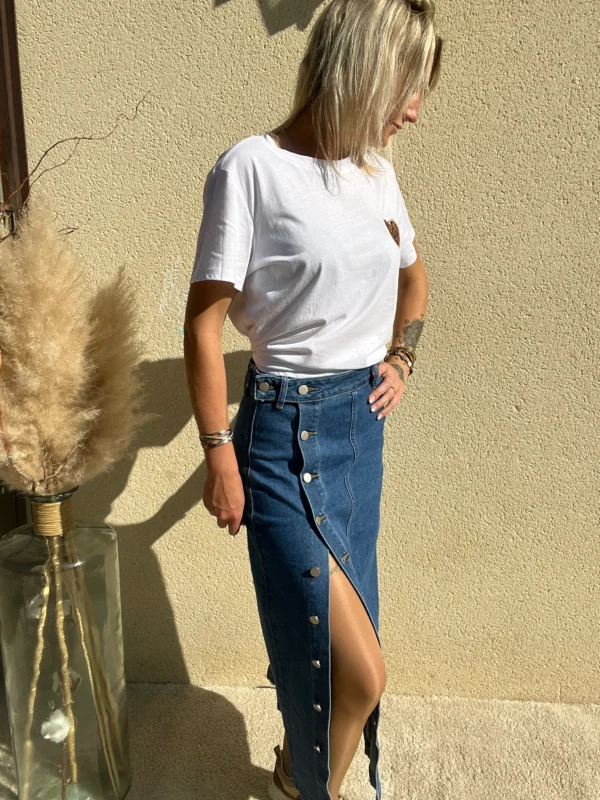 Jupe Longue en Jean Femme - Dream By C