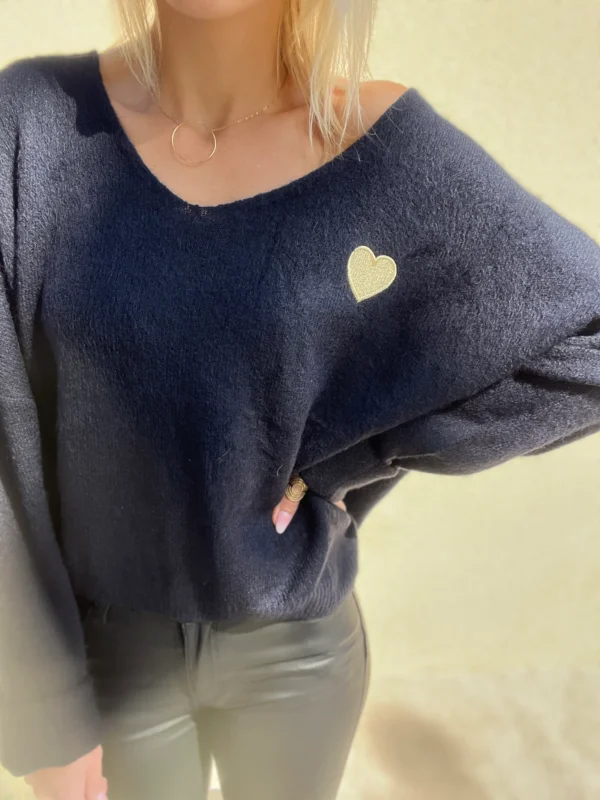 Pull Coeur Femme – Confort Oversize - Dream By C
