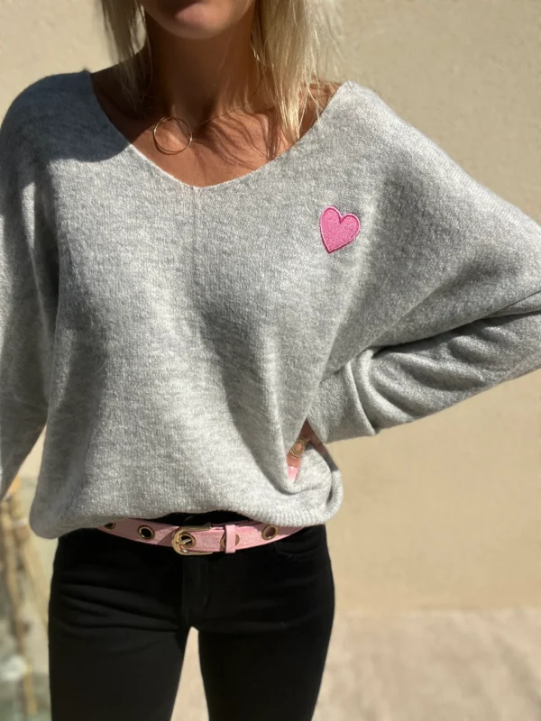 Pull Coeur Femme – Confort Oversize - Dream By C