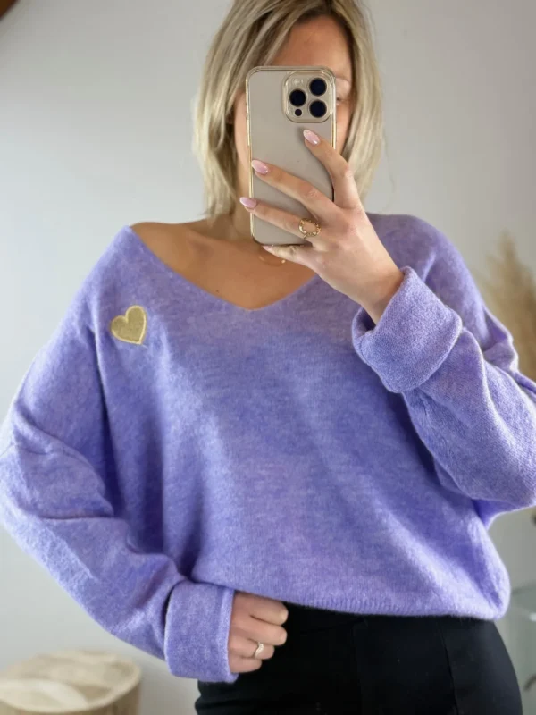 Pull Coeur Femme – Confort Oversize - Dream By C
