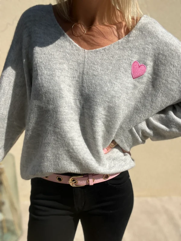 Pull Coeur Femme – Confort Oversize - Dream By C