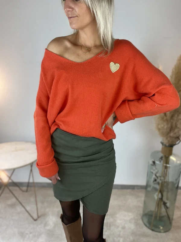 Pull Coeur Femme – Confort Oversize - Dream By C