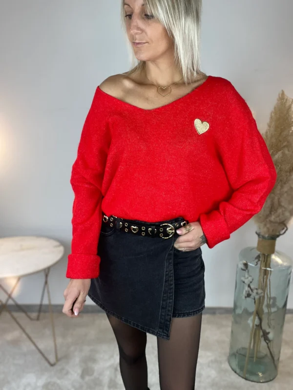 Pull Coeur Femme – Confort Oversize - Dream By C