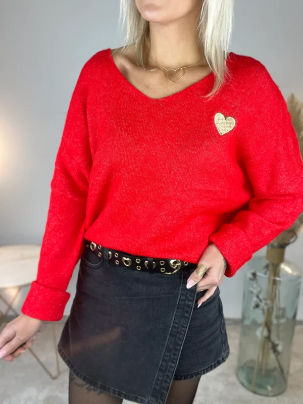 Pull Coeur Femme – Confort Oversize - Dream By C