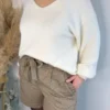 Short Femme Grande Taille Taupe – Confort et Élégance