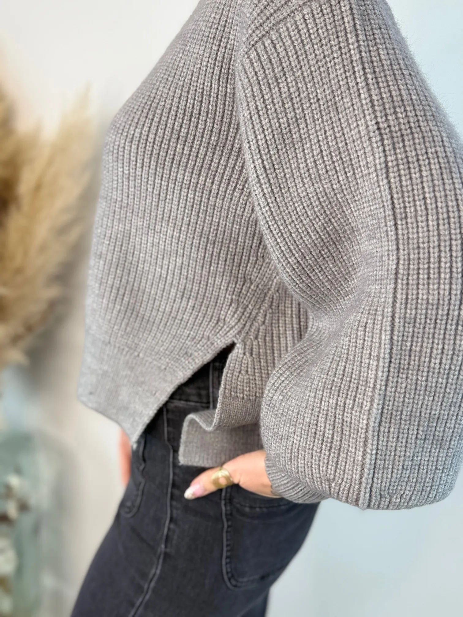 Pull col roule oversize gris Primark : Achat occasion | Pulls (femme) Primark Gris Très bon état