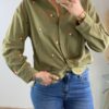 chemise-fleurie-femme-vert- Chemise Fleurie Femme Dream By C – Élégance et Originalité !