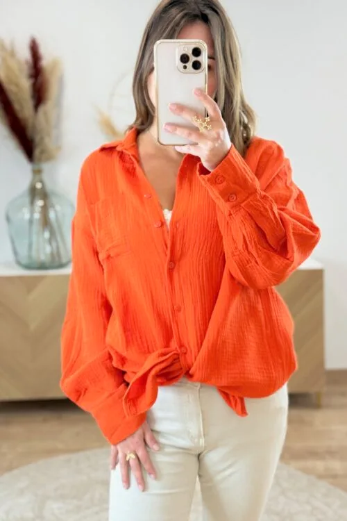 Chemise Femme Gaze de Coton – Oversize| Dream By C