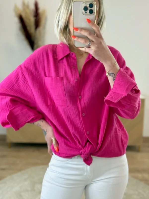 Chemise Femme Gaze de Coton – Oversize| Dream By C