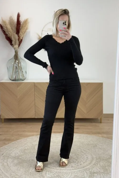 jeans-noir-bootcut-femme- Jeans Noir Bootcut Femme – Push Up Galbant | Dream By C