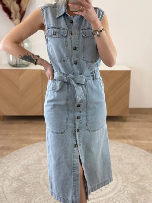 Robe Longue en Jean Femme – Bleu Clair | Dream By C