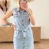 Robe Longue en Jean Femme – Bleu Clair | Dream By C