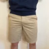 Short chino beige homme, zip poches boutonnées | Dream By C