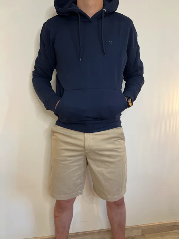Short chino beige homme, zip poches boutonnées | Dream By C