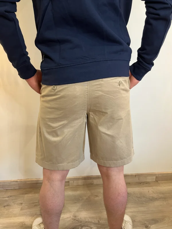 Short chino beige homme, zip poches boutonnées | Dream By C