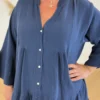 Robe gaze de coton grande taille – Broderie sequins | Dream By C
