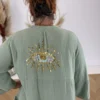 Robe gaze de coton grande taille – Broderie sequins | Dream By C