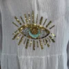 Robe gaze de coton grande taille – Broderie sequins | Dream By C