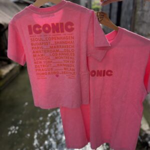 Tee Shirt Iconic Rose Enfant – Imprimé devant/dos – 100 % coton