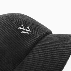 Casquette velours noire Jess – Monogramme brodé !