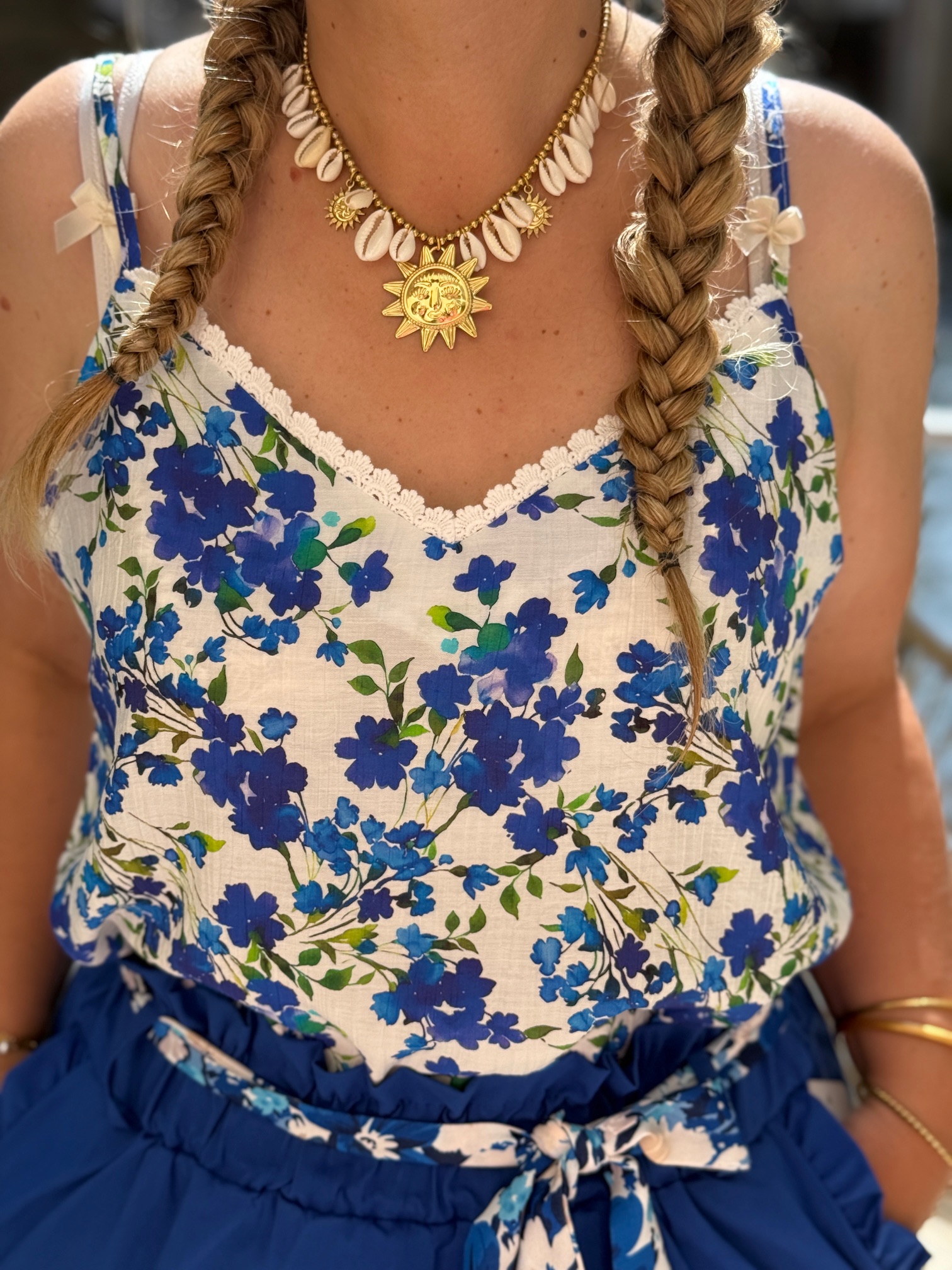 Débardeur Femme Fluide Imprimé | Sans Manches, Coupe Ample | Tendance Y2K Pour L'été | Pour Grandes Tailles | Haut Décontracté