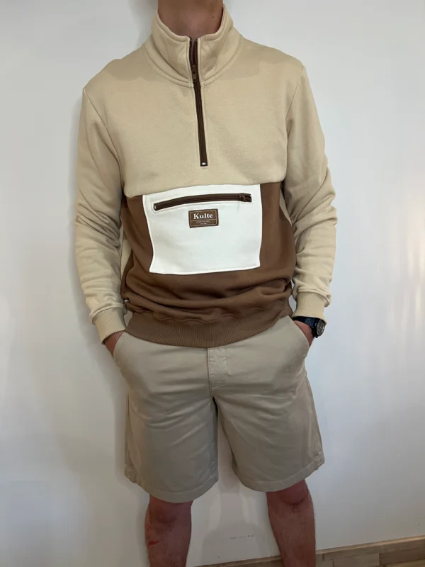 Pull homme marron coton Kulte chocolat, S M L | Dream By C