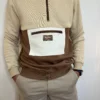 Pull homme marron coton Kulte chocolat, S M L | Dream By C