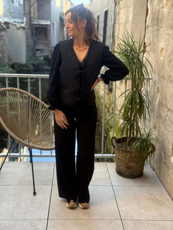 Gilet matelassé sans manches femme – Gilet noir | Dream By C