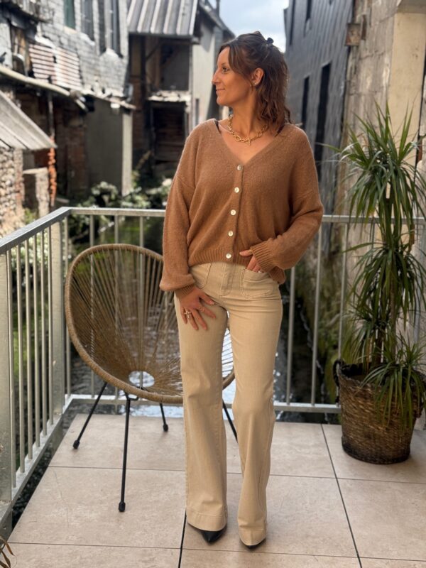 Gilets maille femme – Col V doux et confortables