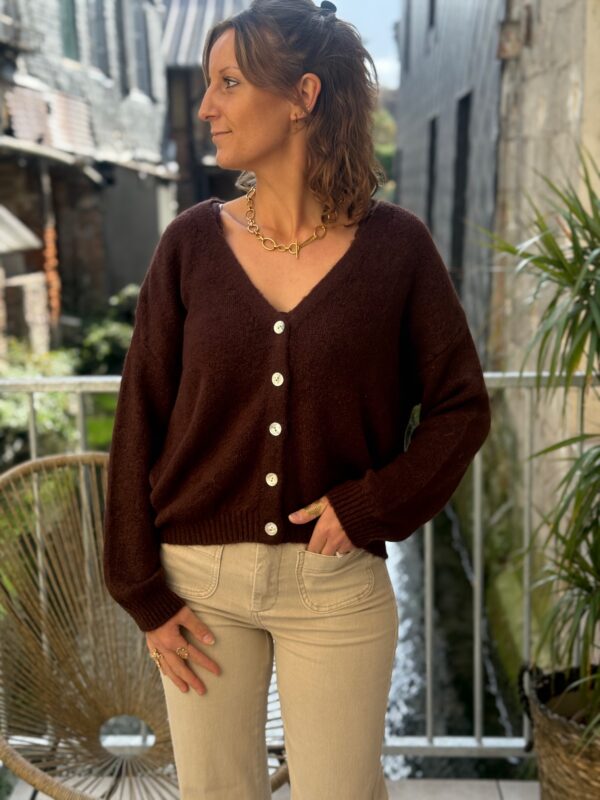 Gilets maille femme – Col V doux et confortables