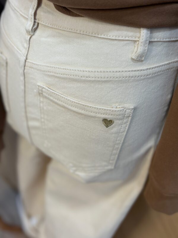 Pantalon large fille – Écru confortable – Dream by C