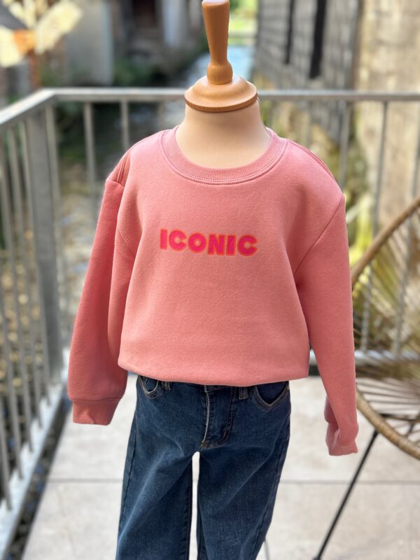Pull iconic rose enfants – Sweat confortable et tendance
