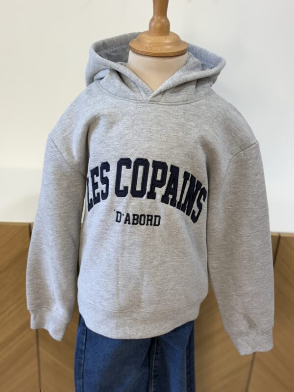 Sweat à capuche enfant gris – Les Copains d’Abord | Dream by C