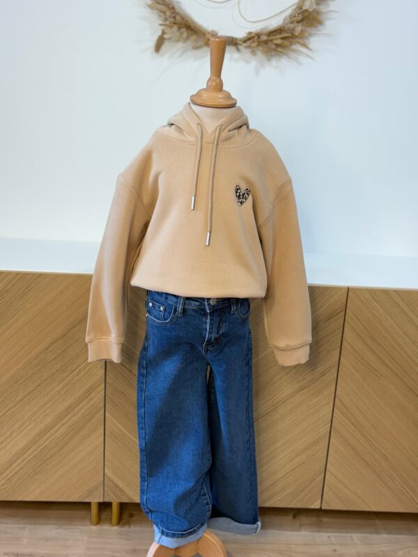 Sweat camel enfant – Cœur léopard – Dream by C