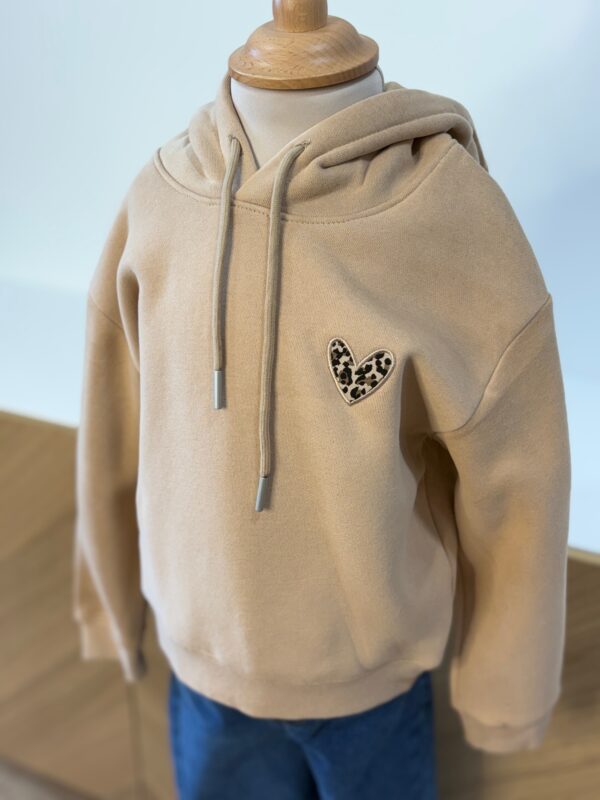 Sweat camel enfant – Cœur léopard – Dream by C