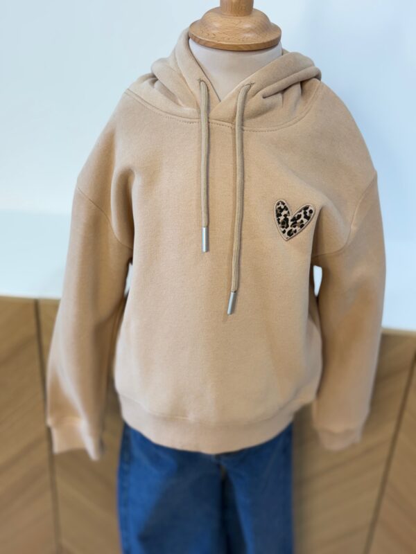 Sweat camel enfant – Cœur léopard – Dream by C