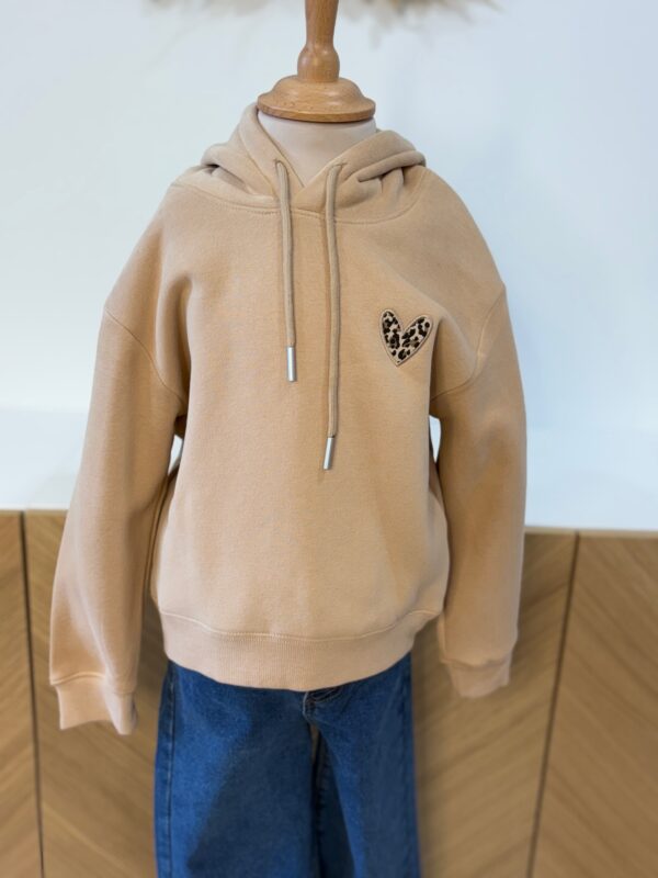 Sweat camel enfant – Cœur léopard – Dream by C