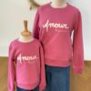 Sweat framboise femme « Amour toujours » – MAtchy-MAtchy