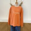 Sweat orange grande taille – Bichette brodé – Dream by C