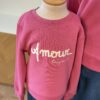 Sweat rose fille « Amour Toujours » framboise – Dream by C