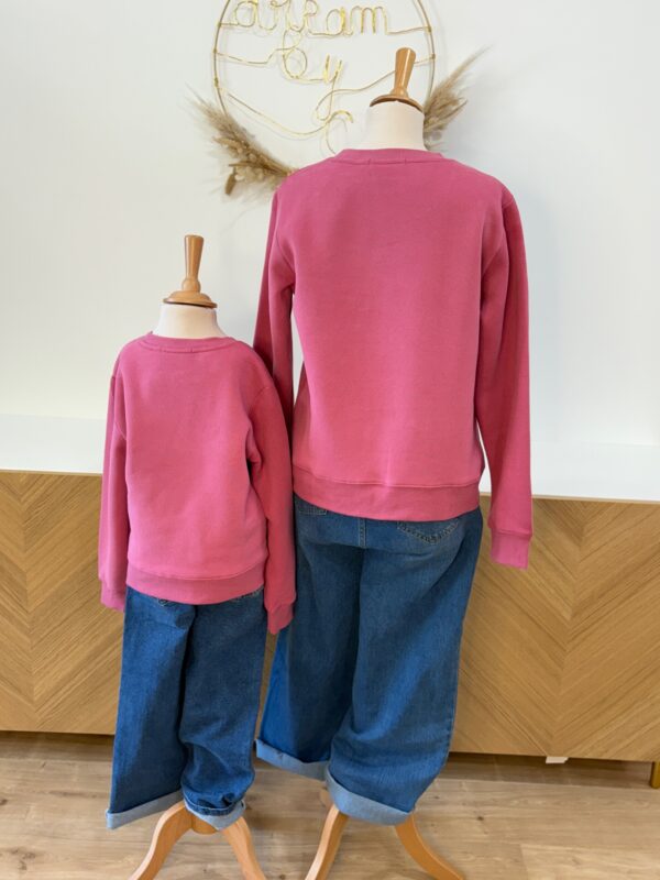 Sweat rose fille « Amour Toujours » framboise – Dream by C