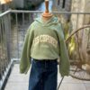 Sweat vert sauge enfants – Sweat Les Copines à capuche