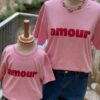 T-shirt amour rose enfants – T-shirt coton tendance