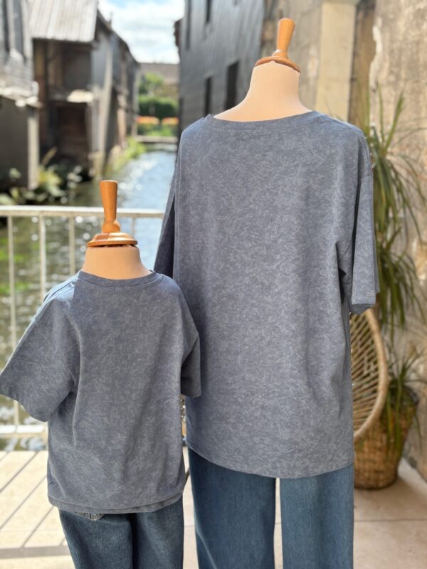 T shirt Bichette bleu pulpeuses – 100 % coton doux