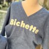 T shirt Bichette bleu pulpeuses – 100 % coton doux