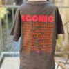 T shirt iconic gris anthracite et rose femme – 100 % coton