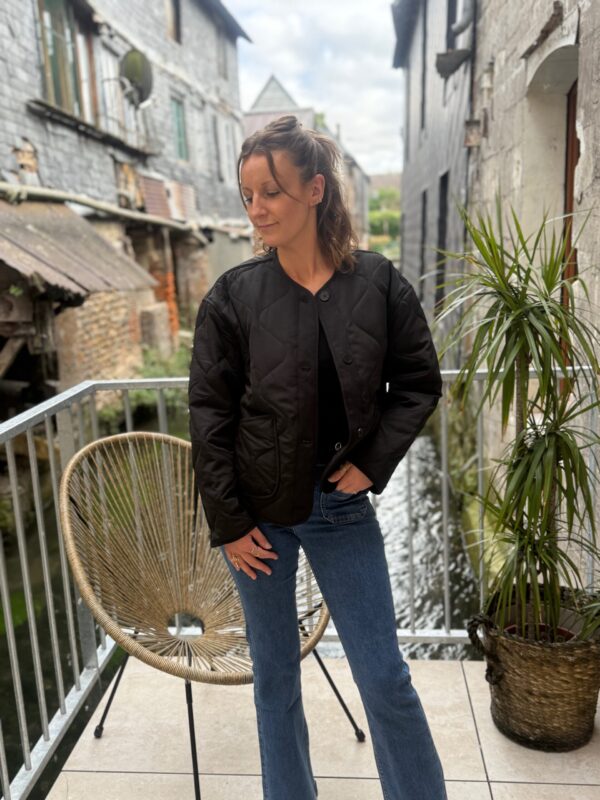 Veste matelassée noire femme – Chic et pratique au quotidien