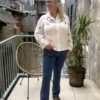 Chemise blanche grande taille – coton et broderies élégantes !
